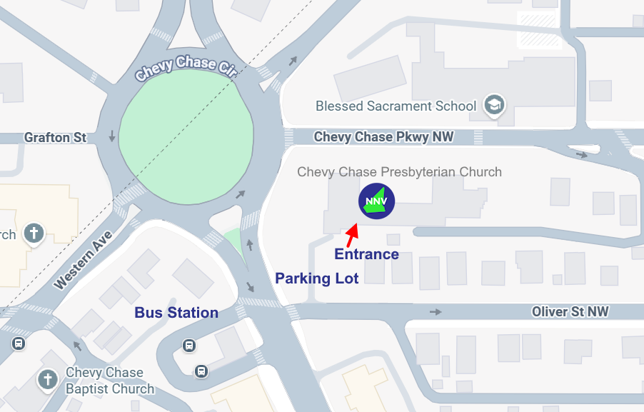 Map of the entrance to the NNV Space